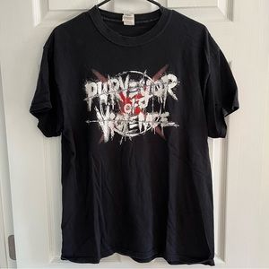 aew mox john moxley purveyor of violence tshirt size L